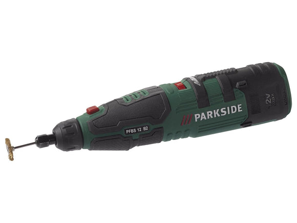 Parkside 12V Li-Ion Cordless Rotary Multi tool Battery & Charger+50 accessories