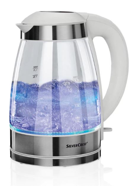 Silver-Crest Glass Kettle